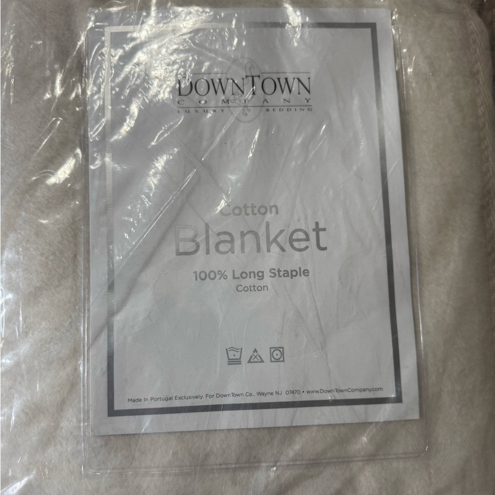 Brand new still in plastic DownTown Company Queen size blanket.